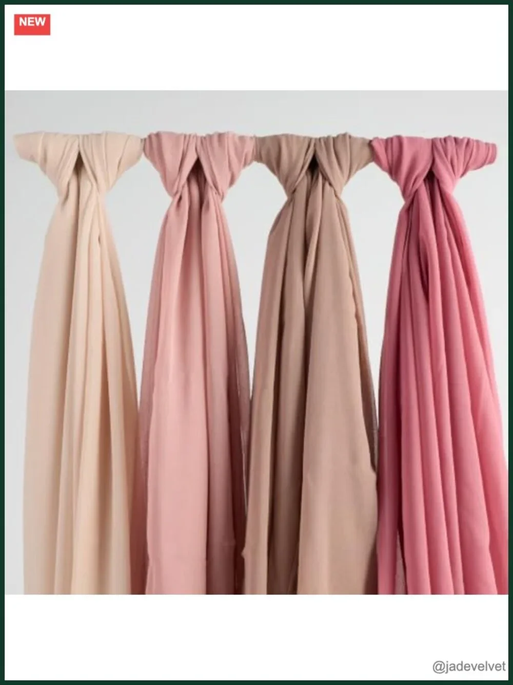 4 Pcs Chiffon Hijab Scarves Shawl Long Scarf Wrap with Gift Box